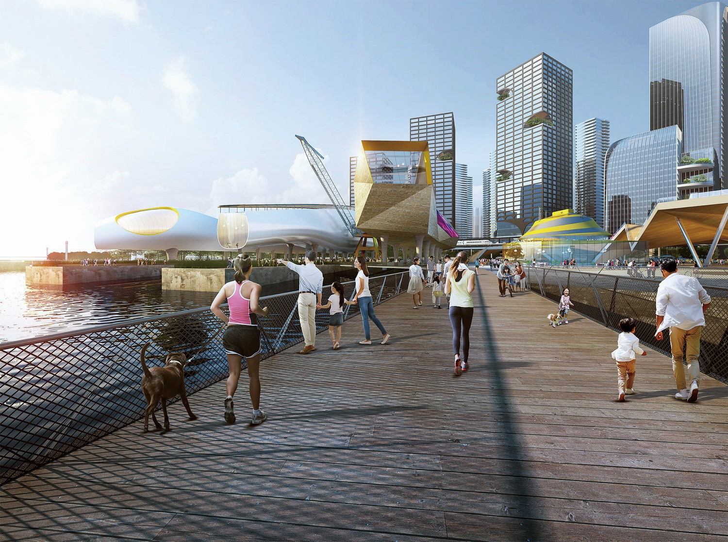 【概念设计】广州船厂城市设计国际竞赛方案效果图 - vastcg