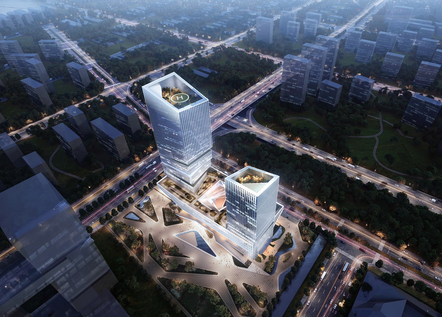 【效果图】扬帆起航 · 南京江心洲生态科技产业园设计