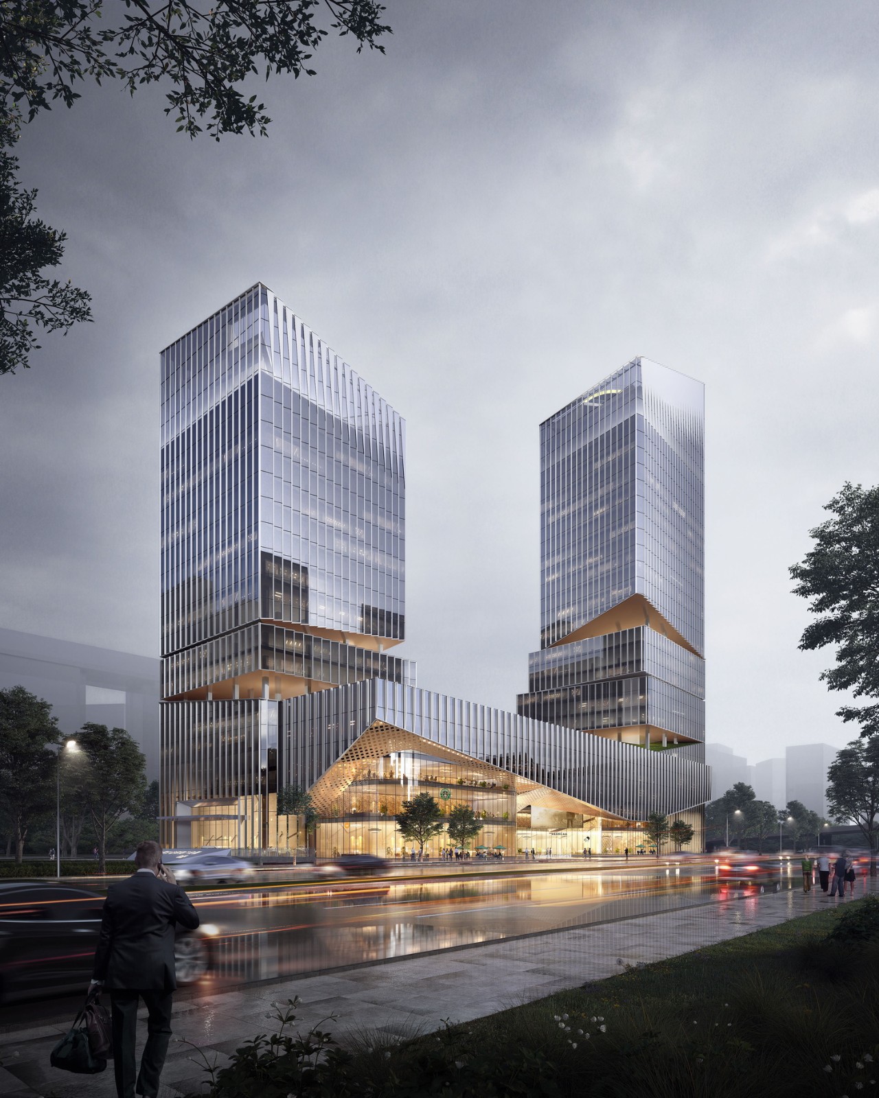 【效果图】扬帆起航 · 南京江心洲生态科技产业园设计