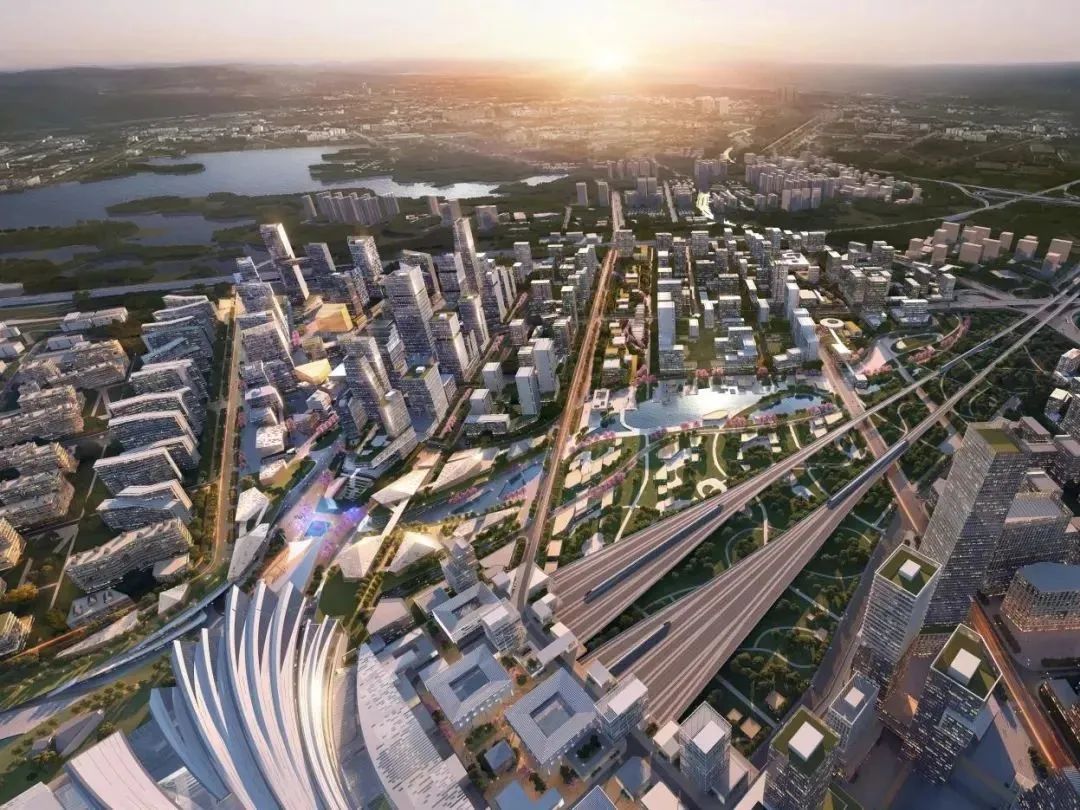 【城市建设】武汉新汉阳站概念方案效果图展示 